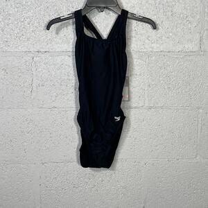 Speedo Women's Power Flex Eco Super Pro Swimsuit, Size 28, Black